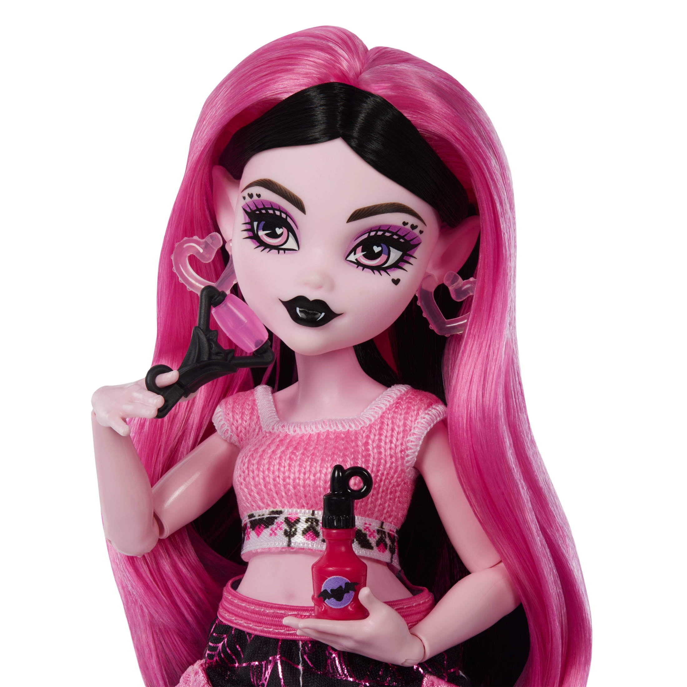 Monster High Muñeca de Moda Draculaura con 13 Accesorios Realistas