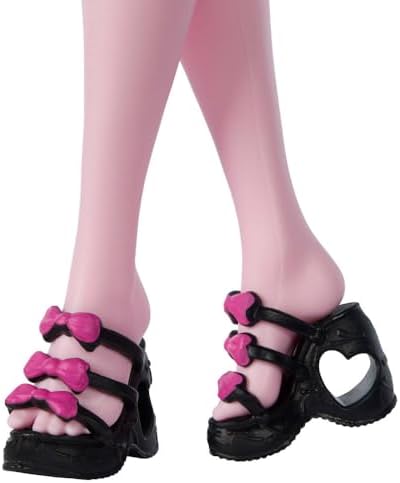 Monster High Self Scare Secrets Draculaura Doll and Accessories Set with 13 Realistic Surprises Like Working Face Roller and Customizable Mood Board