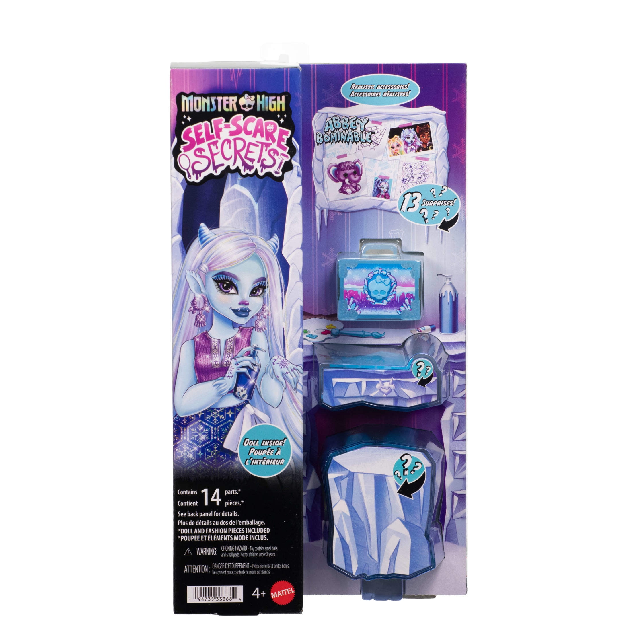 Monster High Self Scare Secrets Abbey Bominable Fashion Doll with 13 Realistic Accessories
