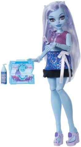 Monster High Self Scare Secrets Abbey Bominable Doll and Accessories Set with 13 Realistic Surprises Like Henna  Painting and Crochet Crafts