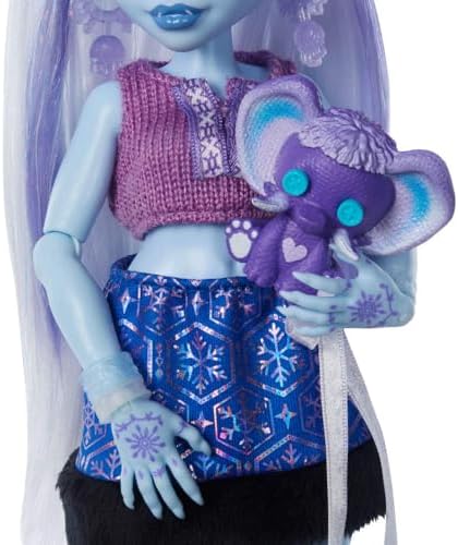 Monster High Self Scare Secrets Abbey Bominable Doll and Accessories Set with 13 Realistic Surprises Like Henna  Painting and Crochet Crafts