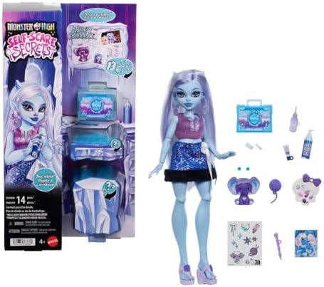 Monster High Self-Scare Secrets Venus McFlytrap - Muñeca y Set de Accesorios con 13 Sorpresas Realistas como Productos para el Cuidado del Cabello, Gorro y Planta