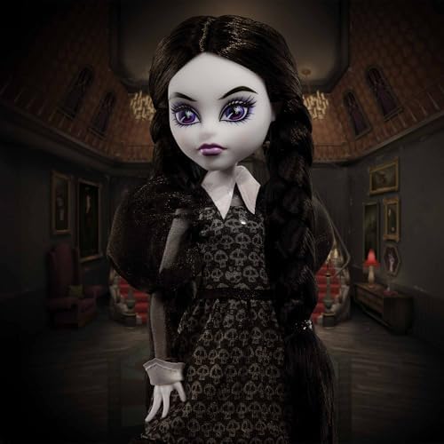 Monster High Skullector Addams Family Doll Two Pack  Morticia & Wednesday  Fully Articulated Collectible Dolls with Certificate of Authenticity