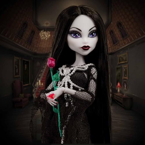 Monster High Skullector Addams Family Doll Two Pack  Morticia & Wednesday  Fully Articulated Collectible Dolls with Certificate of Authenticity
