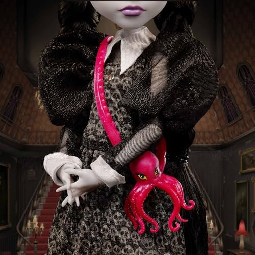Monster High Skullector Addams Family Doll Two Pack  Morticia & Wednesday  Fully Articulated Collectible Dolls with Certificate of Authenticity