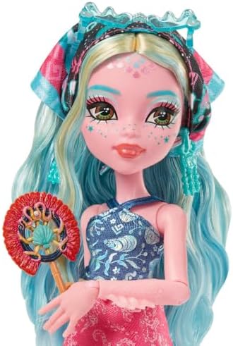 Monster High Skulltimate Secrets Lagoona Blue Doll and Accessories Set  Destination  Gore geous Oasis with Suitcase and 19  Surprises Like Clothes