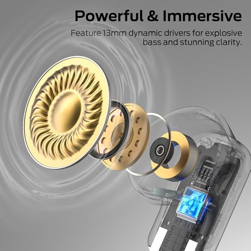 Monster N Lite 217 Wireless Earbuds  Immersive Stereo Sound  Bluetooth 6 0 in Ear Headphones  Built in Smart Noise Cancelling Mic for Clear Calls  Comfortable Fit  32H Playtime  IPX5 Waterproof  Black