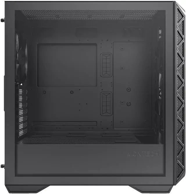 Montech AIR 903 BASE  E ATX Mid Tower Case  High Airflow with Max Capacity  3x 140mm PWM Fans Pre installed  Tempered Glass Side Panel  Mesh Front  TYPE C  Support 4090 GPUs  Black