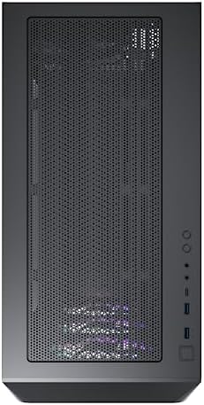 Montech AIR 903 MAX  E ATX Mid Tower Case  High Airflow  3X 140mm ARGB PWM & 1x 140mm PWM Fans Pre Installed  Tempered Glass Side Panel  Mesh Front  Type C  Support 4090 GPUs  Black