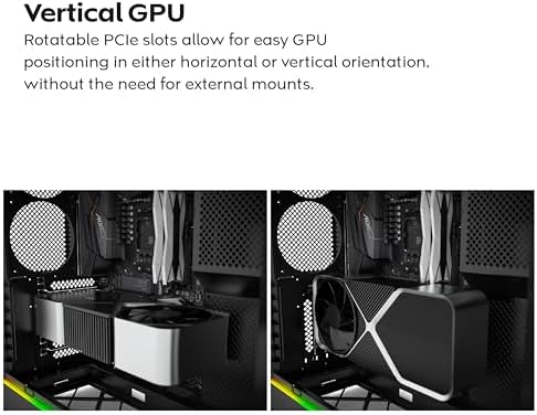 Montech HS Series ATX Mid Tower PC Case  Gaming PC  High Airflow  Reversible Layout  Sturdy Curved Tempered Glass Front Panel  5X ARGB PWM Fan Pre Installed  Sink in Design  HS01 PRO Black 