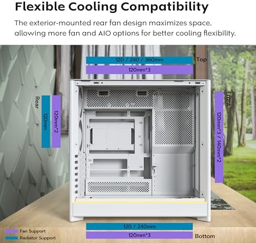 Montech HS Series ATX Mid Tower PC Case  Gaming PC  High Airflow  Reversible Layout  Sturdy Curved Tempered Glass Front Panel  5X ARGB PWM Fan Pre Installed  Sink in Design  HS01 PRO Black 