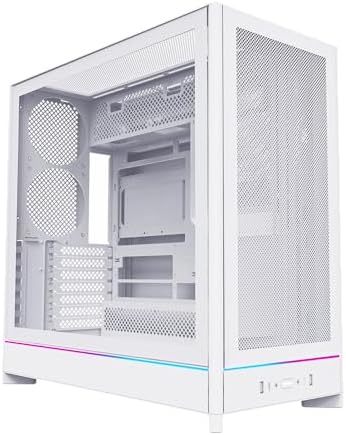 Montech HS Series ATX Mid Tower PC Case  Gaming PC  High Airflow  Reversible Layout  Sturdy Curved Tempered Glass Front Panel  5X ARGB PWM Fan Pre Installed  Sink in Design  HS01 PRO Black 