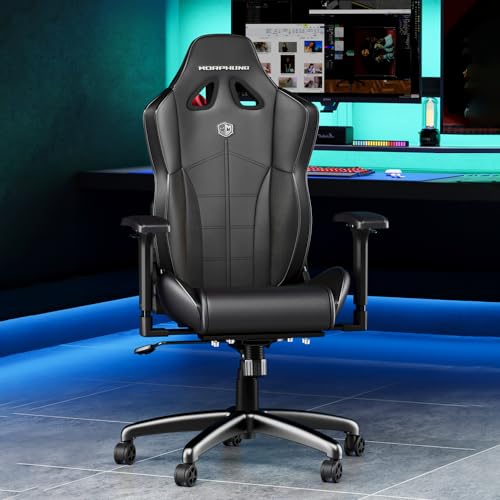 Morphling Heavy Duty Gaming Chair for Adults and 300LBS Reinforced Base Thickened Seat Cushion  Adjustable Armrest  Enlarge and Widen Ergonomic Office Computer Chair  C L20B