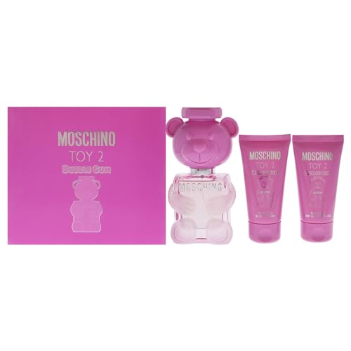 Moschino Toy 2 Bubble Gum Womens 3 Pc Gift Set  1 7oz EDT Spray  Body Lotion  Bath and Shower Gel