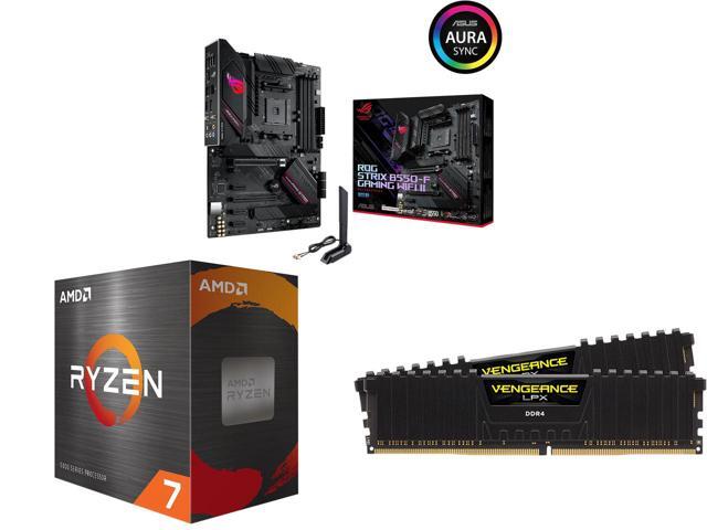 Motherboard CPU Memory Combo   ASUS ROG Strix B550 F MB   AMD Ryzen 7 5800XT CPU   Corsair DDR4 32GB Memory