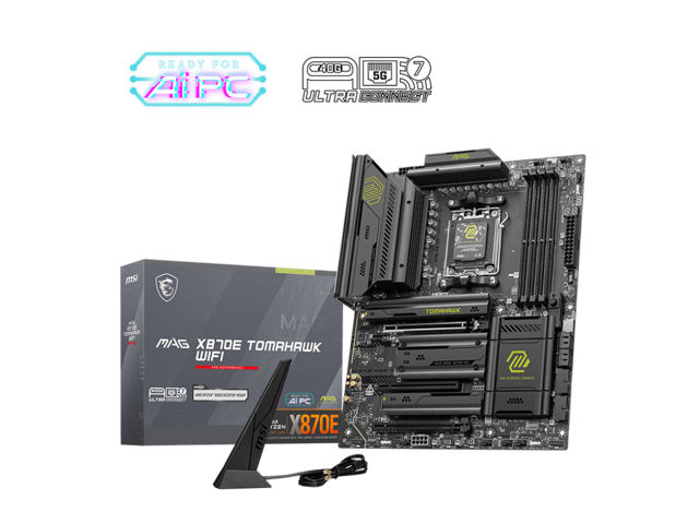 Motherboard Memory Combo    MSI MAG X870E TOMAHAWK WIFI MB Bundle with  V COLOR 2 x 16GB DDR5 6000 RGB TMXSAL1660828KWK  plus WD BLACK 1TB SN850X NVMe Internal Gaming SSD