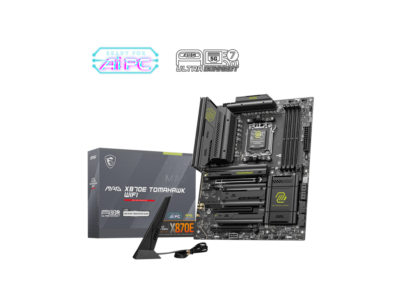 Motherboard Memory Combo    MSI MAG X870E TOMAHAWK WIFI MB Bundle with  V COLOR 2 x 16GB DDR5 6000 RGB TMXSAL1660828KWK  plus WD BLACK 1TB SN850X NVMe Internal Gaming SSD