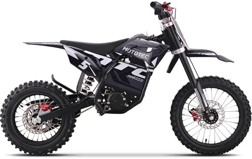 MotoTec 60v 2000w Pro Electric Dirt Bike Lithium Grey