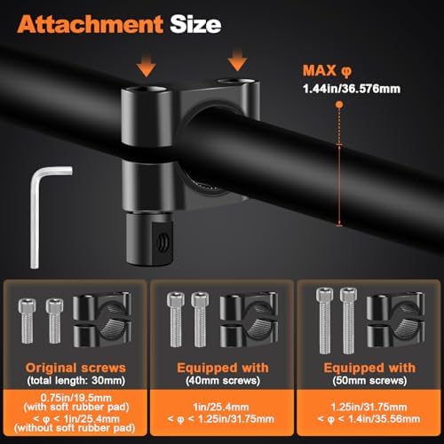 Motorcycle Auxiliary Lights LEDMIRCY Exploradoras LED para Moto with Switch Wiring Harness Kit Motorcycle Fog Lights IP68 Waterproof Driving Spot Light with Mount Brackets for ATV UTV Snowmobile