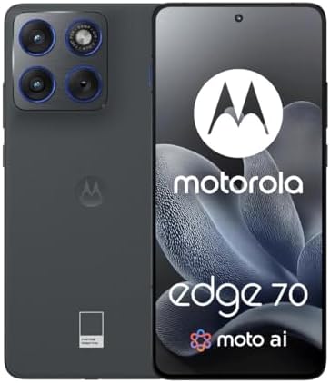 Motorola Moto Edge 70 5G Ai  Compatible with Tmobile Mint Tello & Global   512GB 12GB  NFC 50MP 4K Triple Cam Dual Sim 6 67 Curved XT2601 3 Latino American Version  Gadget Gray 