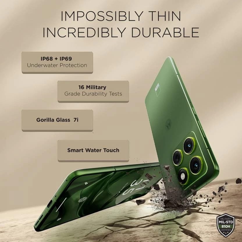 Motorola Moto Edge 70 5G Ai  Compatible with Tmobile Mint Tello & Global   512GB 12GB  NFC 50MP 4K Triple Cam Dual Sim 6 67 Curved XT2601 3 Latino American Version  Gadget Gray 