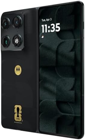 Motorola Moto Edge 70 Fusion 5G Ai (compatible con Tmobile Mint Tello & Global) (256 GB+8 GB) NFC 50MP 4K Triple Cam Dual Sim 6.8 pulgadas Curvo XT2605-3 versión latinoamericana (Slihouette Blue FIFA