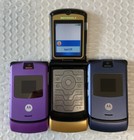 Motorola RAZR V3 Flip Bluetooth MP4 video Unlocked GSM Mobile Phone  8 Colors 