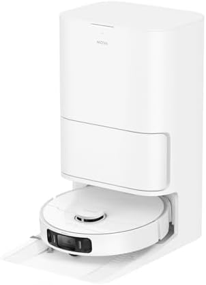 Mova E30 Pro Plus Robot Vacuum  19000Pa Suction  DuoRoller Brush Anti Tangle  Self Emptying 90 Day Hands Free  Extendable Side Brush for Edge Cleaning  App & Voice Control