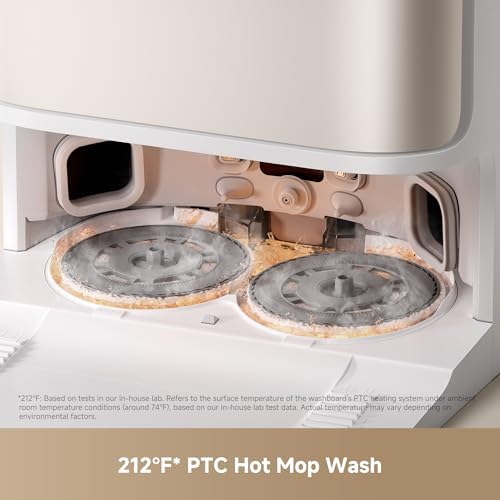 Mova P10 Pro Ultra Gen 2 Robot Vacuum and Mop  26 000Pa Suaction  212 F Hot Water Auto Mop Washing  1 Hour Hot Air Drying  Extenable Mop  All in One Dock  Triple Anti Tangle System for Home