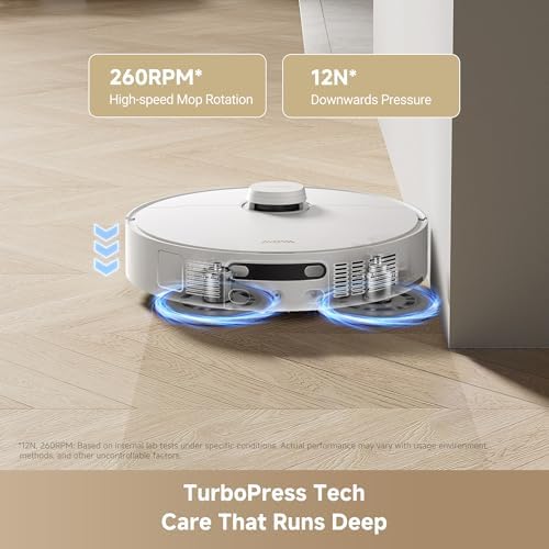 Mova P10 Pro Ultra Gen 2 Robot Vacuum and Mop  26 000Pa Suaction  212 F Hot Water Auto Mop Washing  1 Hour Hot Air Drying  Extenable Mop  All in One Dock  Triple Anti Tangle System for Home