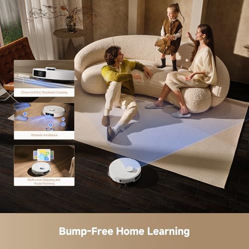 Mova P10 Pro Ultra Robot Vacuum and Mop 13 000Pa Suction  140 F Hot Water Auto Mop Washing & Drying  Dual Spinning Extenable Mop 10 5mm Lifting for Carpet  360 Obstacle Avoidance  App Control