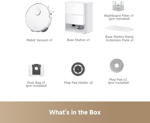 Mova P10 Pro Ultra Robot Vacuum and Mop 13 000Pa Suction  140 F Hot Water Auto Mop Washing & Drying  Dual Spinning Extenable Mop 10 5mm Lifting for Carpet  360 Obstacle Avoidance  App Control