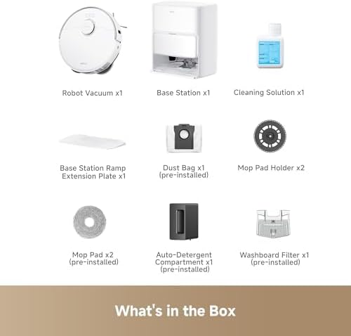 Mova P10 Pro Ultra Robot Vacuum and Mop 13 000Pa Suction  140 F Hot Water Auto Mop Washing & Drying  Dual Spinning Extenable Mop 10 5mm Lifting for Carpet  360 Obstacle Avoidance  App Control