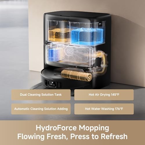 Mova Z60 Ultra Roller Complete Robot Vacuum and Mop  28 000Pa Suction  3 14in Obstacle Crossing  AutoShield for Carpet Protection  Zero Tangling Duobrush  Extendable Roller & Side Brush