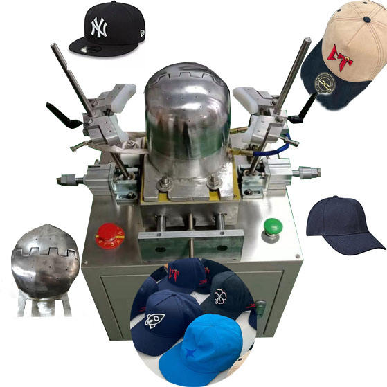 Máquina automática de un solo cabezal para fabricar gorras de béisbol