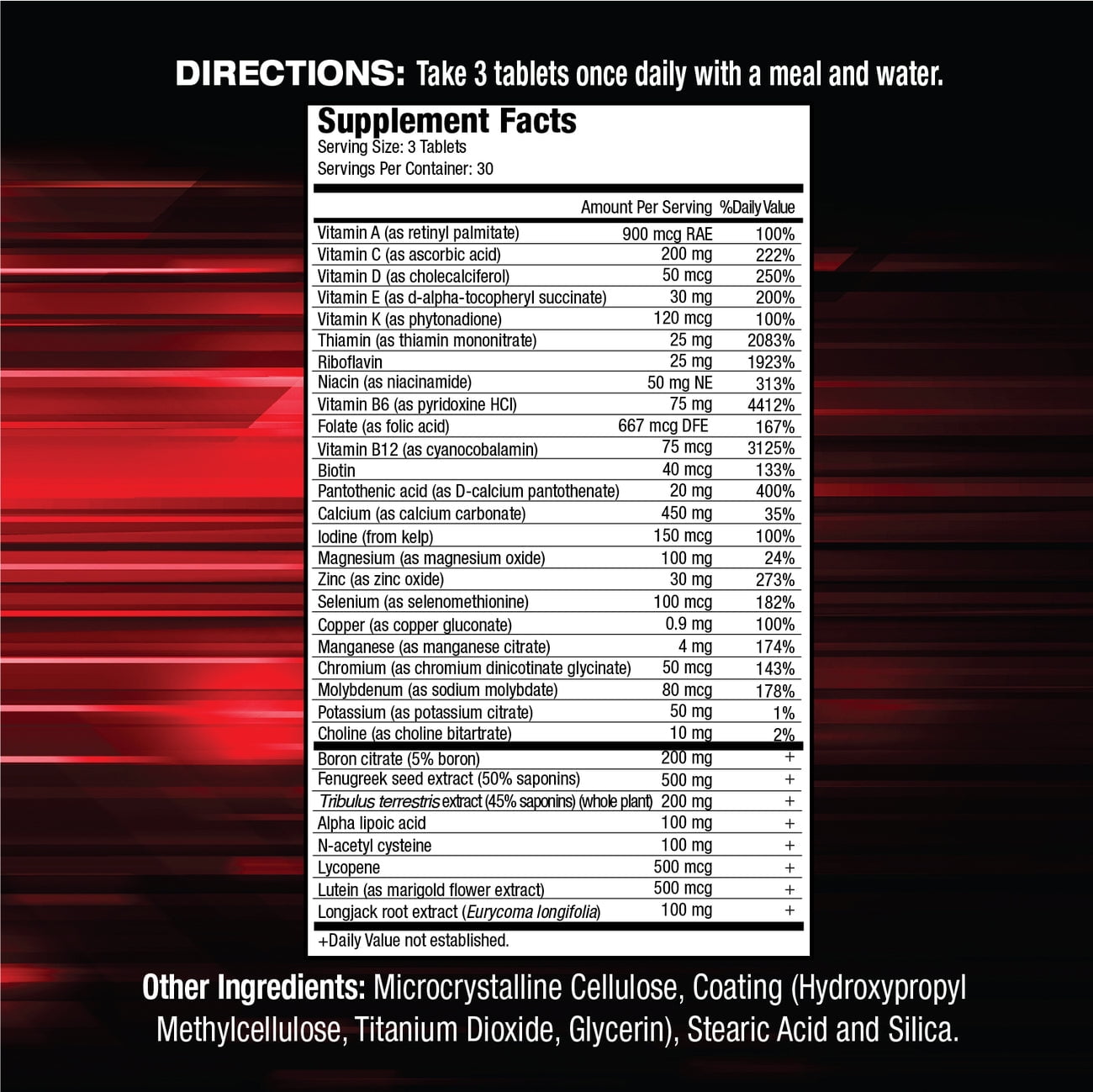 MuscleMeds Vitamin T  Testosterone Boosting Multi Vitamin For Men  90 Tablets