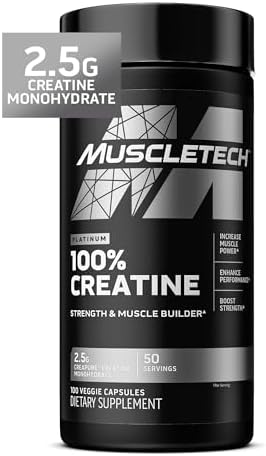 MuscleTech Creatine Monohydrate Powder  Platinum Pure   Unflavored Micronized Creatine for Men & Women   Workout Supplements for Performance  Muscle Recovery & Builder  80 Servings  Packaging May Vary