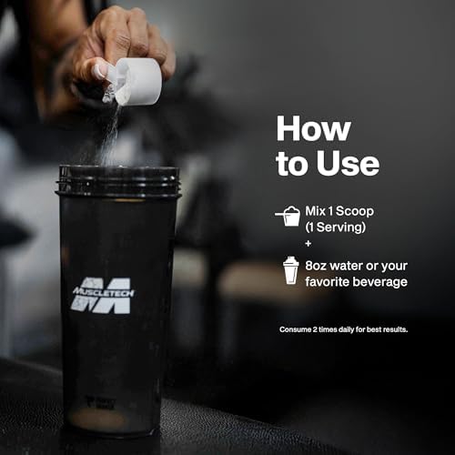 MuscleTech Glutamine Powder   100  Pure L Glutamine Powder   Post Workout Recovery Drink   L Glutamine Powder for Men & Women   Muscle Recovery   Unflavored  60 Servings 