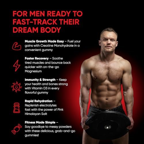 Muscle & Performance Bundle Build Muscle Properly Whilst Lasting Longer   60 Muscle Gummies & 120 Hard Capsules