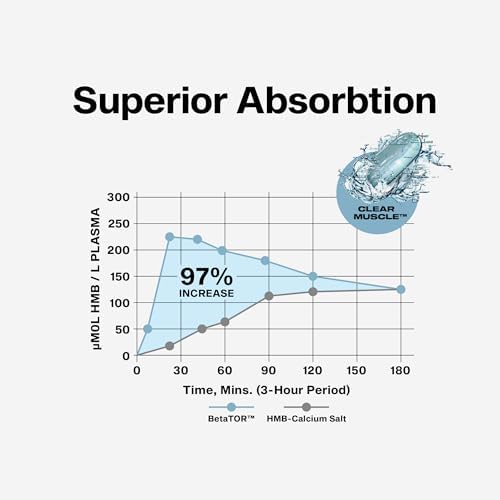 Muscletech Suplementos HMB de 1000 mg, músculo claro (42 cápsulas blandas líquidas) – HMB de mayor grado para músculo magro y recuperación– Suplemento muscular ácido libre de HMB – Ayuda a disminuir