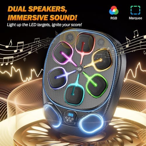 Music Boxing Machine with Gloves  Adjustable Punching Bag Dummy for Adults Home Gym   2026 Heavy Duty Fitness Equipment