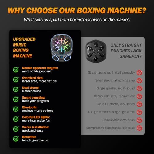 Music Boxing Machine with Gloves  Adjustable Punching Bag Dummy for Adults Home Gym   2026 Heavy Duty Fitness Equipment
