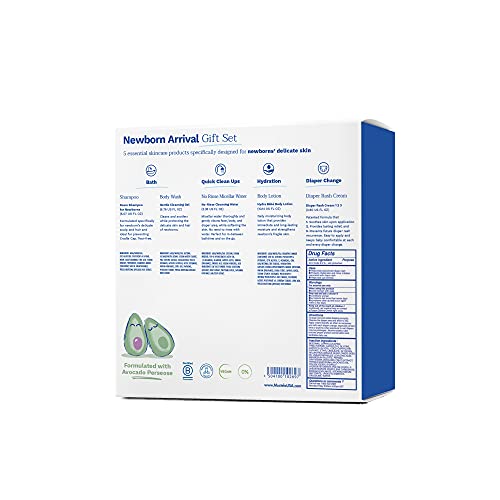 Mustela Newborn Arrival Gift Set   Baby Skincare & Bath Time Essentials   Natural & Plant Based   5 Items Set