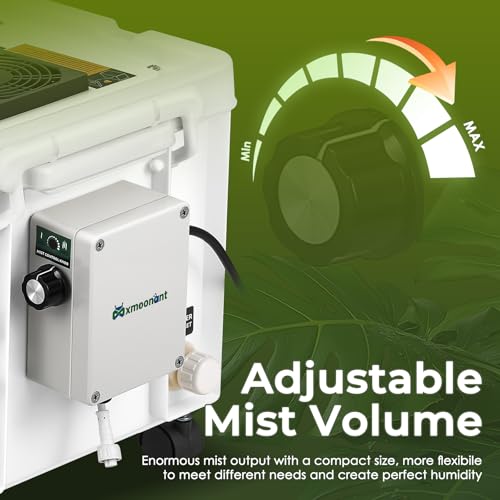 Mxmoonant 10kg/H Ultrasonic Mist Maker DIY Humidifier Kit  Adjustable Mist Volume   Automatic Water Filling   Humidity Controller Cool Mist Humidifier for Mushroom Growing  Greenhouses 110V
