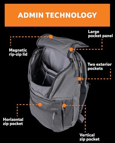 Mystery Ranch Rip Ruck 24 Backpack   Durable Day Bag with Magnetic Zip Lid  Molded Back Panel & Padded Laptop Sleeve   Black