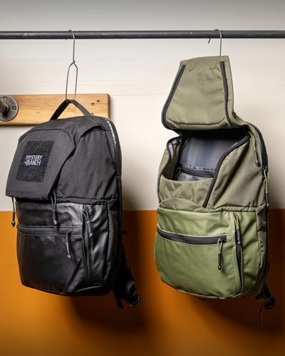 Mystery Ranch Rip Ruck 24 Backpack   Durable Day Bag with Magnetic Zip Lid  Molded Back Panel & Padded Laptop Sleeve   Black