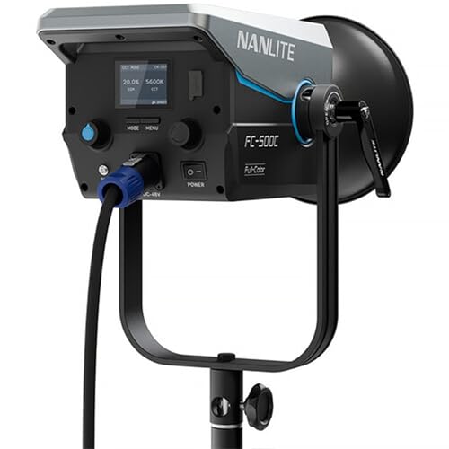 NANLITE FC 500C RGB LED Video Light   520W Full Color Studio Lighting with App & DMX Control  CRI 96  TLCI 98  Bowens Mount   for Film  Photography & Content Creation