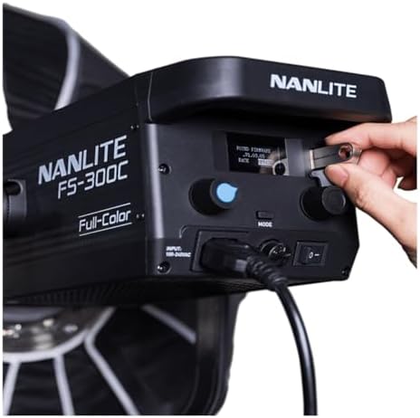 NANLITE FS 300C 300w RGB Studio Spotlight  2700K 7500K  APP Control Led Video Light Bowens Mount for Photography  Videography Live Streamer Content Creation