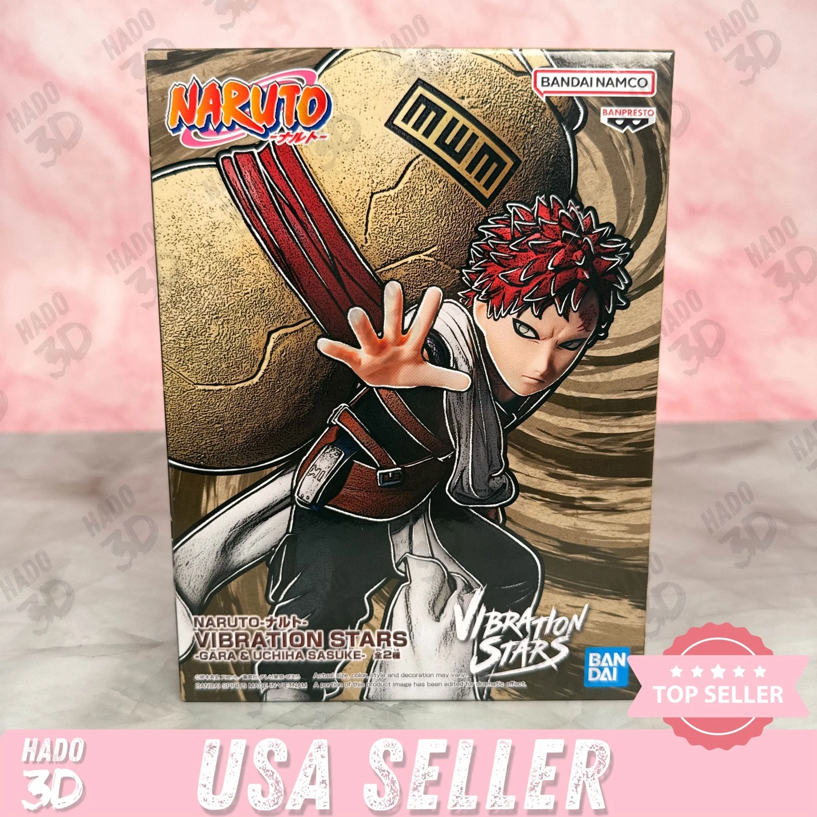 NARUTO VIBRATION STARS III  GAARA  GARA Figure 5 5" BANPRESTO Japan US SELLER