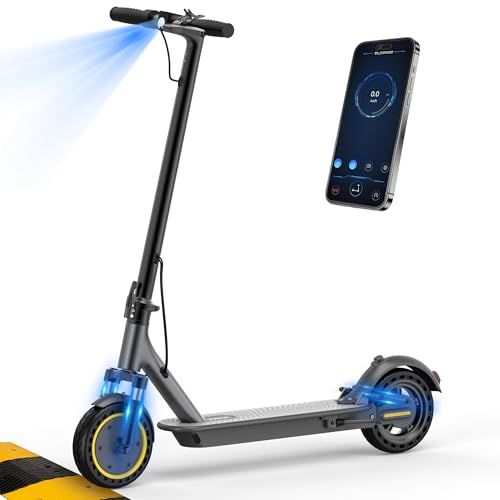 NAVIC Electric Scooter Adults Max 19/22/27/49 Miles Ranges Top Speed 19/22 mph 350/750W Peak Motor  Folding E Scooter with Dual Braking Dual Suspension